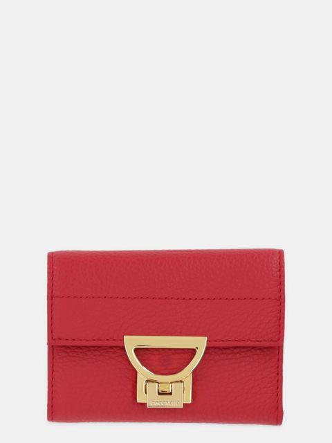 Coccinelle portfel skórzany damski kolor czerwony E2 MD5 11 F0 01 - zdjęcie produktu nr 1