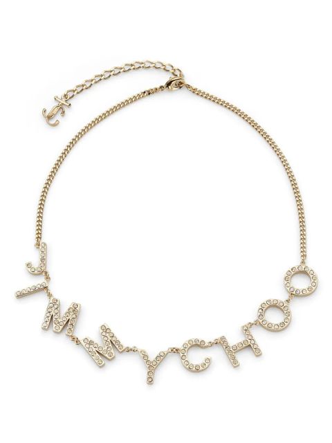 Jimmy Choo logo-lettering necklace - Gold - zdjęcie produktu nr 1