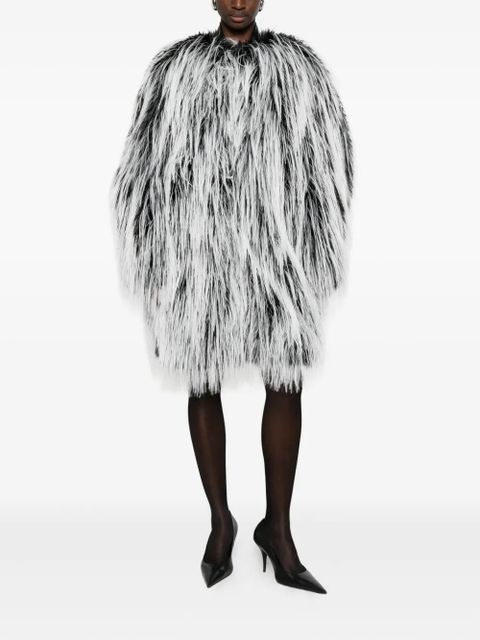 Sportmax Runway faux-fur coat - White - zdjęcie produktu nr 2