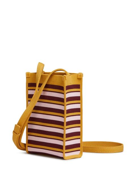 Marni logo-appliqué cross body bag - Orange