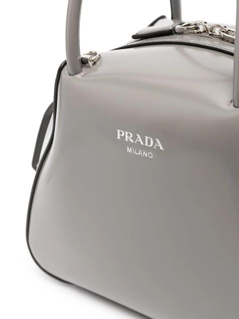Prada small Supernova leather tote bag - Grey