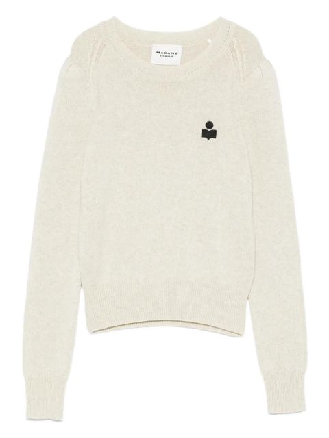 MARANT ÉTOILE long-sleeve logo sweater - Neutrals - zdjęcie produktu nr 1
