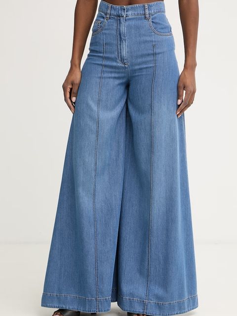 Simona Corsellini jeansy wide leg damskie - zdjęcie produktu nr 1