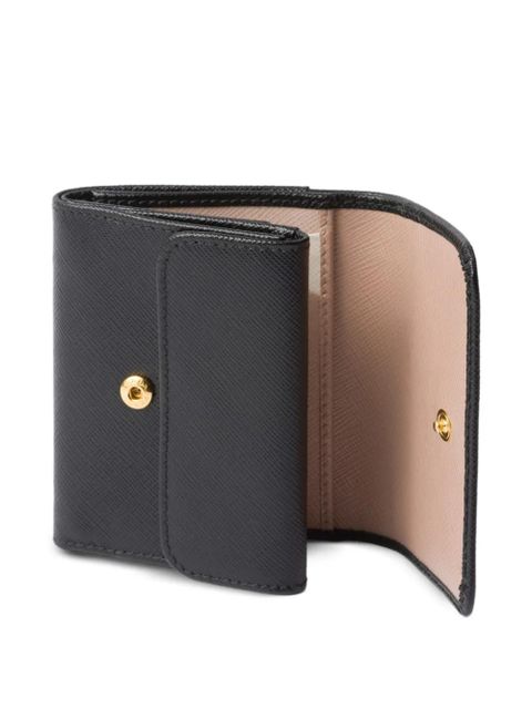 Prada small saffiano leather wallet - Black