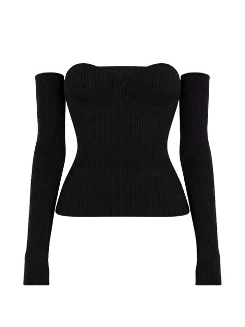 WARDROBE.NYC off-shoulder top - Black - zdjęcie produktu nr 1
