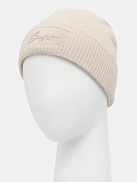 BOSS czapka kolor beżowy 50558673 - zdjęcie produktu nr 2