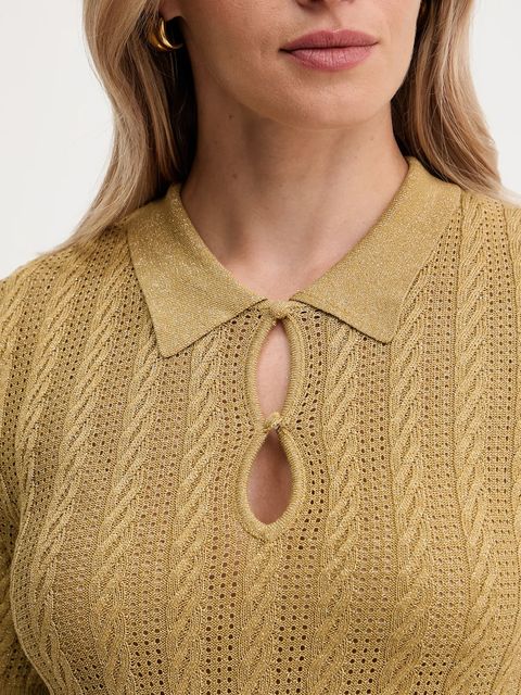 Morgan polo damski kolor zielony MCABI