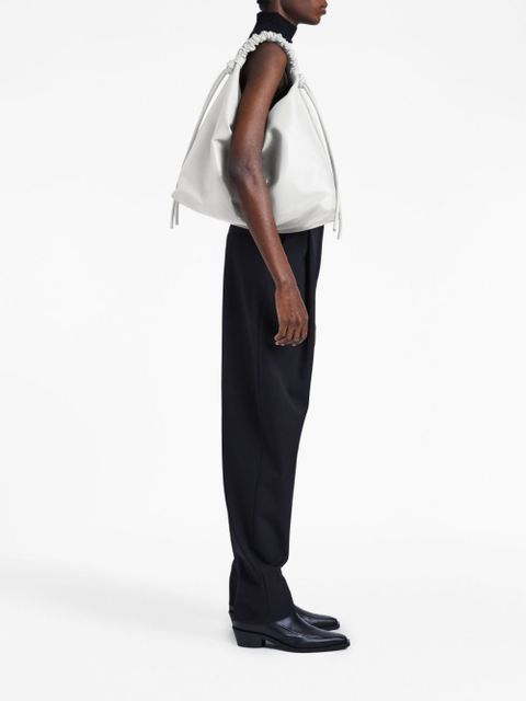 Proenza Schouler large Drawstring leather shoulder bag - White - zdjęcie produktu nr 2