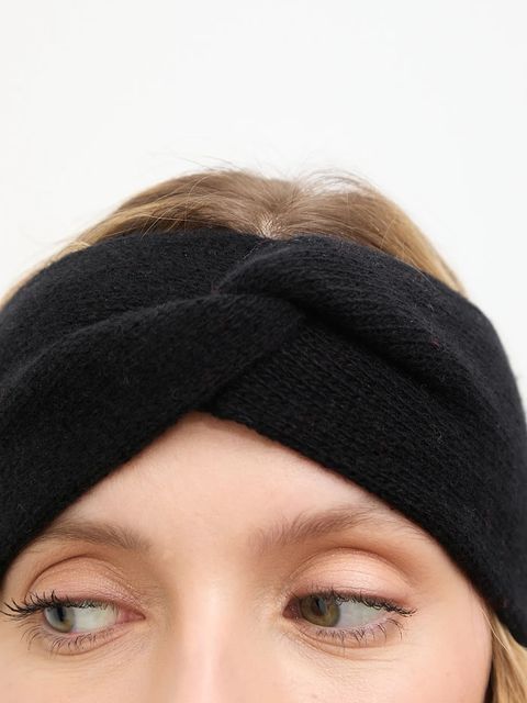 Answear.LAB opaska wełniana kolor czarny