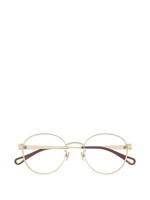 Chloé Eyewear round-frame glasses - Gold - zdjęcie produktu nr 1