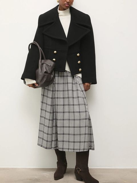 Answear.LAB kowbojki zamszowe kolor brązowy na słupku