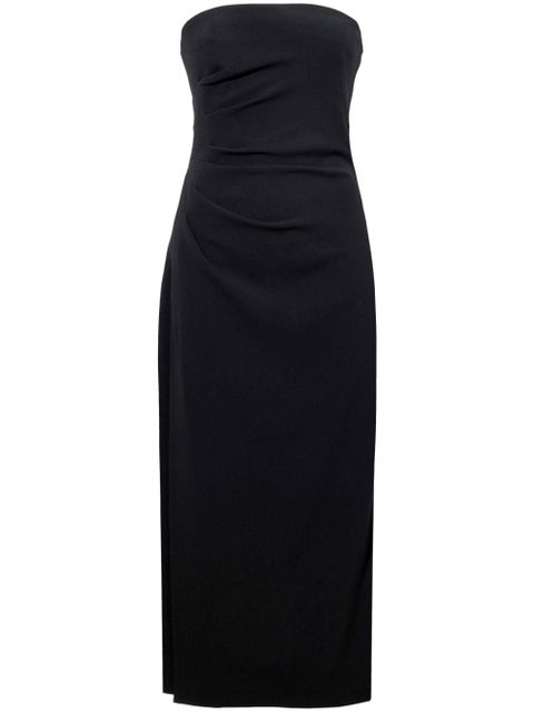 Proenza Schouler strapless crepe midi dress - Black - zdjęcie produktu nr 1