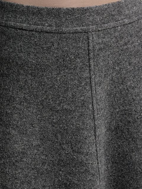 Marc O'Polo spódnica z dodatkiem wełny kolor szary midi rozkloszowana 510607720127