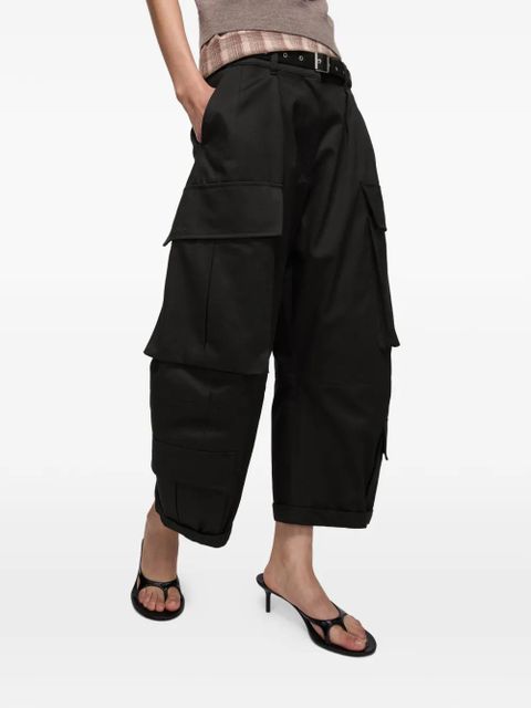 Acne Studios belt-detail cargo trousers - Black