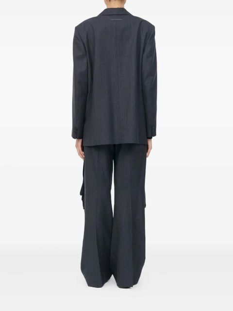 MM6 Maison Margiela pinstripe tie jacket - Grey