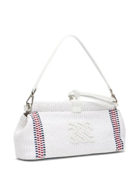 Casadei Amalfi woven shoulder bag - White