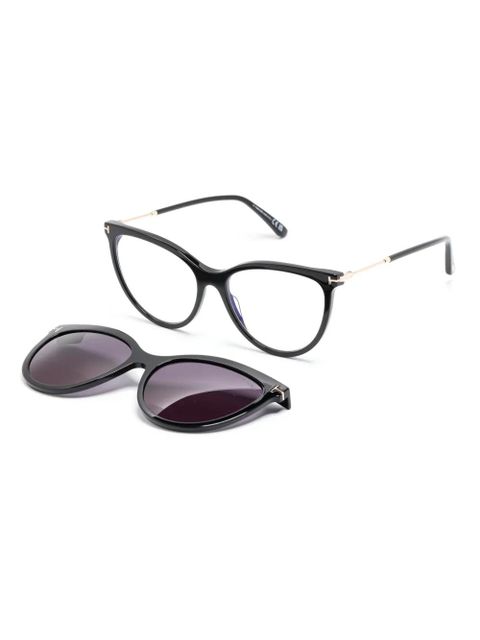 TOM FORD Eyewear FT5994B clip-on glasses - Black - zdjęcie produktu nr 2