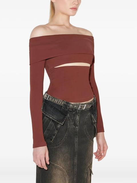 MISBHV Elena long-sleeve top - Brown