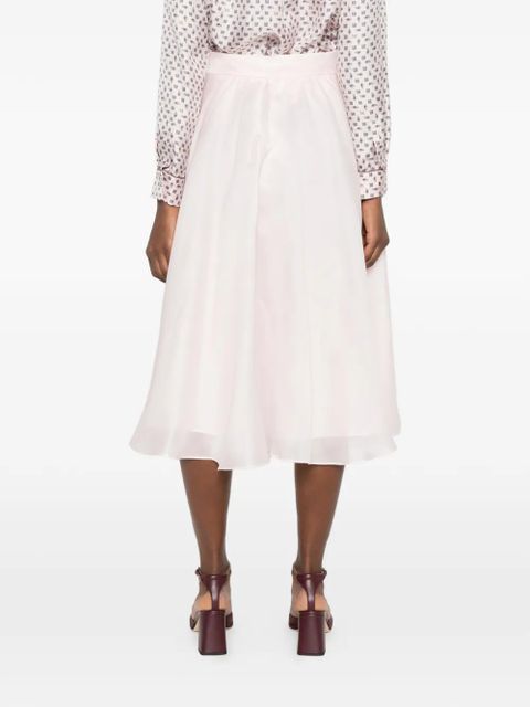 Max Mara silk A-Line skirt - Pink