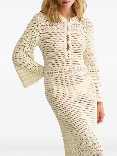 ERES Madone bell-sleeve maxi dress - Neutrals