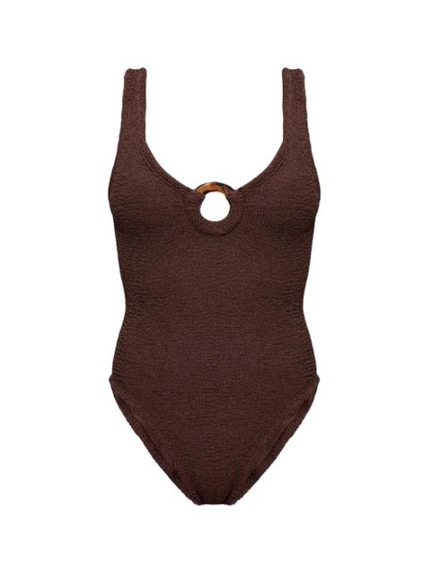 Hunza G Celine crinkle couverage swimsuit - Brown - zdjęcie produktu nr 1