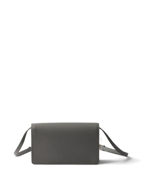 Prada Embleme flap mini bag - Grey - zdjęcie produktu nr 2