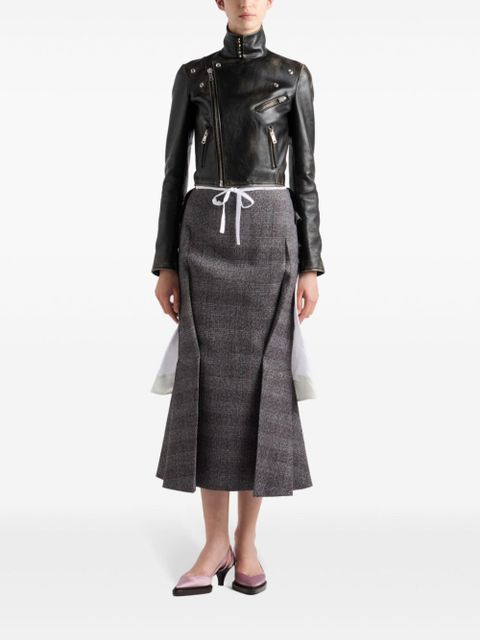 Prada leather biker jacket - Black