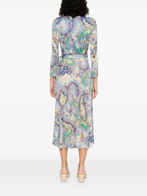 ETRO floral-print dress - Blue