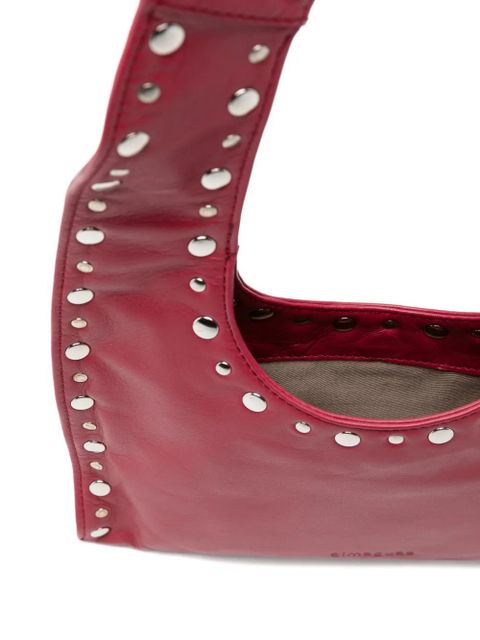 Gimaguas mini Franca studded shoulder bag - Red