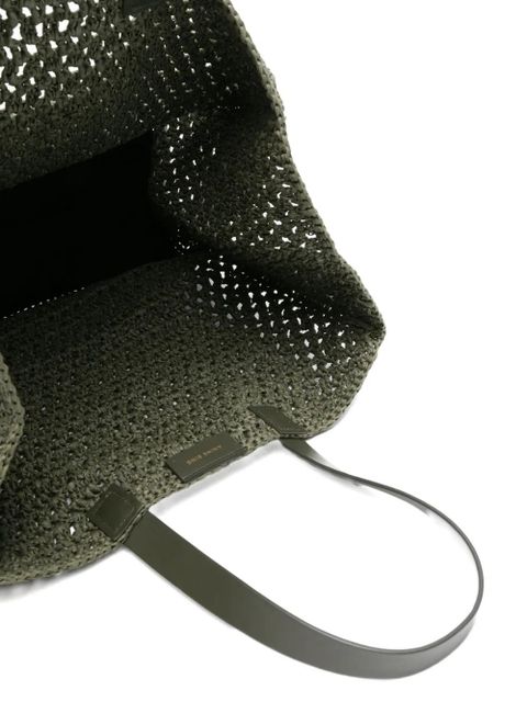 ANINE BING logo appliqué tote bag - Green