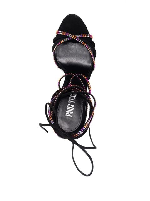 Paris Texas 100mm Nicol lace-up fastening sandals - Black - zdjęcie produktu nr 2