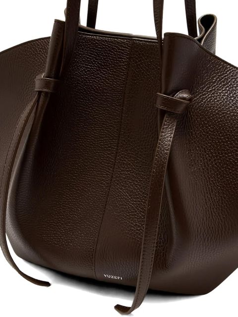 Yuzefi large Mochi knotted tote bag - Brown