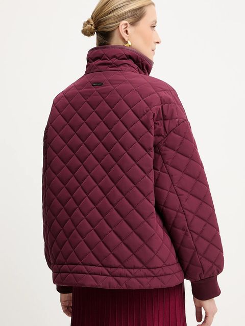 Armani Exchange kurtka kolor bordowy przejściowa oversize XW000683 AF16200