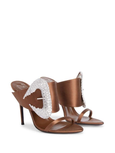Giuseppe Zanotti 105mm Ludhovica mules - Brown - zdjęcie produktu nr 2