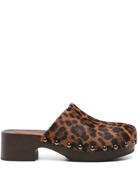Simon Miller leopard-print heeled mules - Brown - zdjęcie produktu nr 1