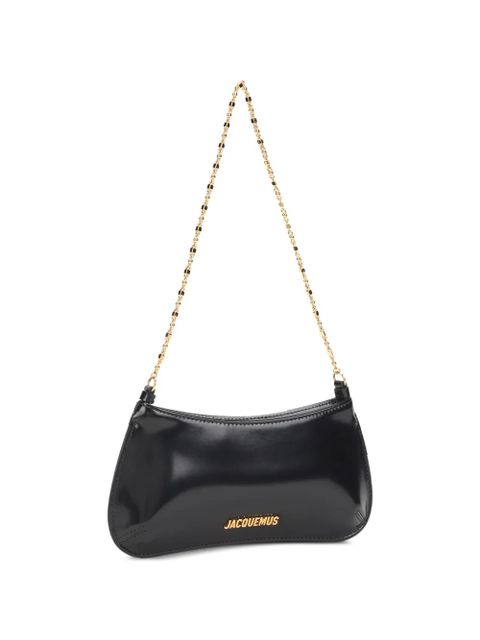 Jacquemus Bisou logo-detail shoulder bag - Black