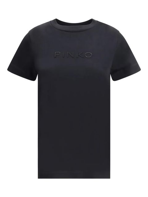 PINKO logo-detail cotton T-shirt - Black - zdjęcie produktu nr 1