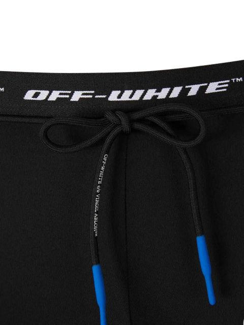 Off-White drawstring fastening leggings - Black