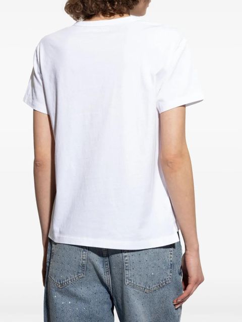 Zadig&Voltaire logo-embroidered cotton T-shirt - White