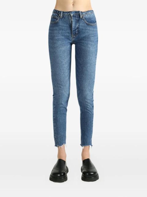 Alexander Wang frayed-hem jeans - Blue