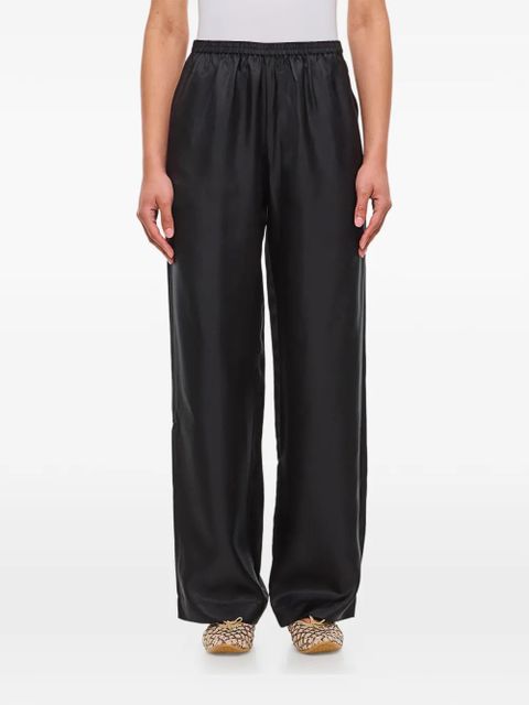 LouLou de Saison elasticated-waistband straight trousers - Black - zdjęcie produktu nr 1