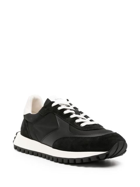 Gianvito Rossi Gravel suede-trim sneakers - Black