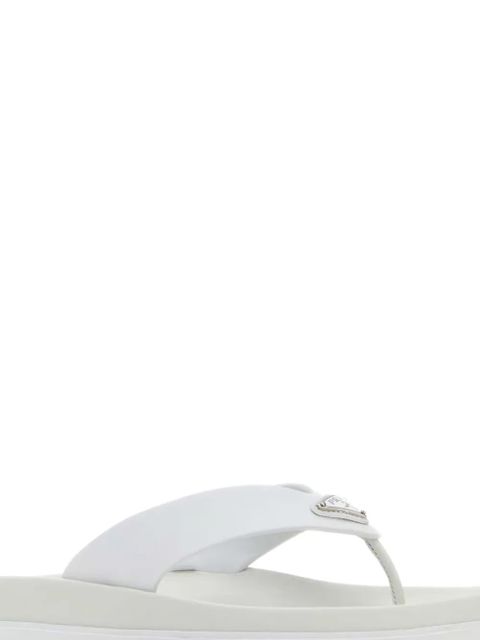 Prada triangle-logo flip-flops - White - zdjęcie produktu nr 2