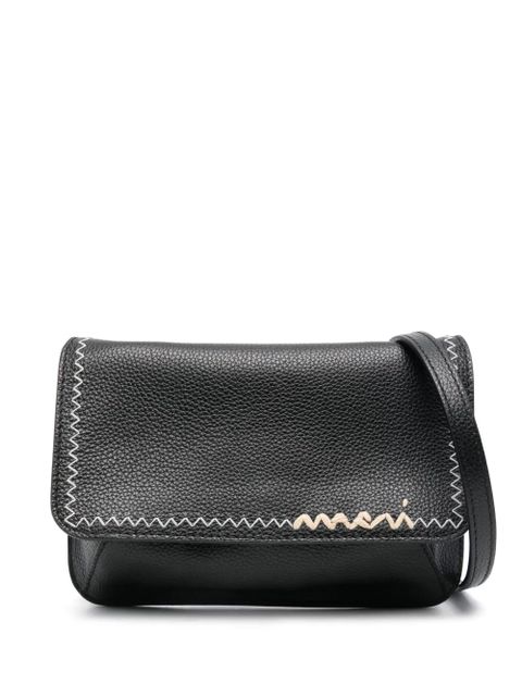 Marni logo-embroidered mini bag - Black - zdjęcie produktu nr 1