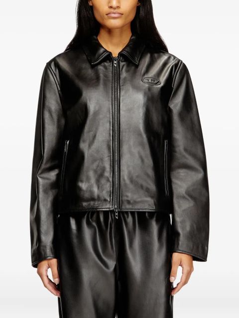 Diesel L-Amar-Fem-S2 leather jacket - Black - zdjęcie produktu nr 2