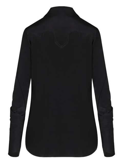 Johanna Ortiz Iconic drape blouse - Black