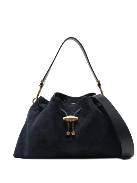 Jimmy Choo Bon Bon suede shoulder bag - Blue - zdjęcie produktu nr 1