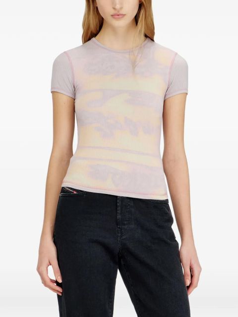 Diesel graphic-print T-shirt - Purple