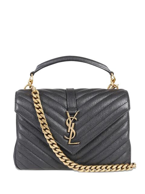 Saint Laurent medium College logo-appliqué tote bag - Black - zdjęcie produktu nr 1