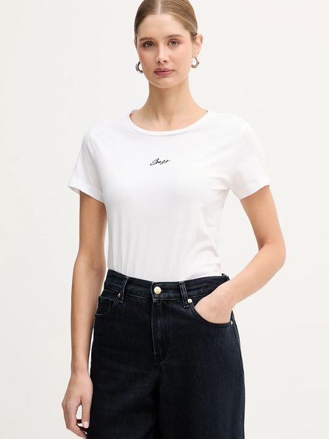 BOSS Orange t-shirt bawełniany C Elove embro - zdjęcie produktu nr 1